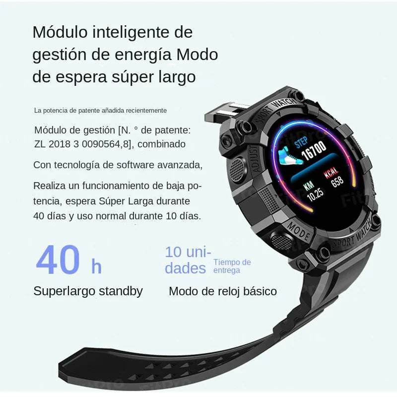Relógio inteligente frequência cardíaca monitoramento de saúde esportes  multi-funcional tela colorida