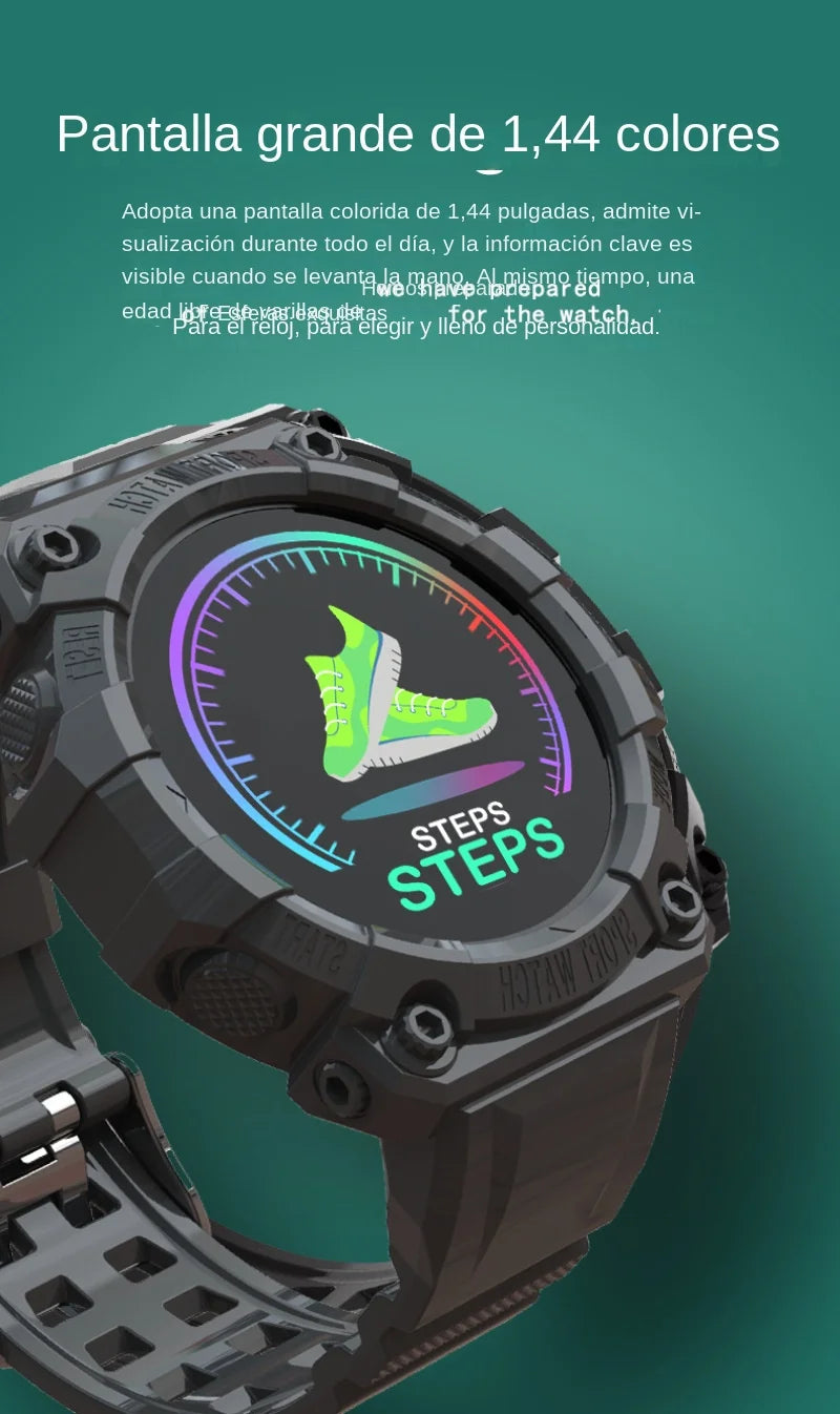 Relógio inteligente frequência cardíaca monitoramento de saúde esportes  multi-funcional tela colorida